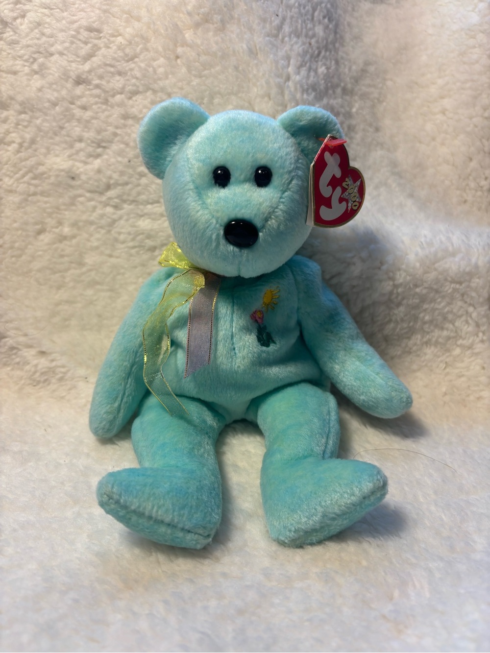 Ty Beanie Baby - Ariel the Bear (2000) - Charity Memorial Bear - Mint with Tags